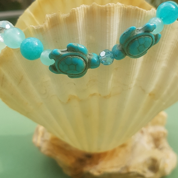 ππ’ Turtle Love Larimar Bracelet - Picture 4 of 5